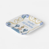 バースデーパーティーブロンデプリンセスインダスティブルー ペーパープレート (傾斜あり)