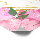 バースデーパーティーブロンデプリンセスピンクウェルカム ポスター (角)