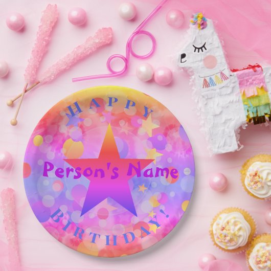 バースデーパーティープレートデザインHAMbyWG ペーパープレート (パーティー)