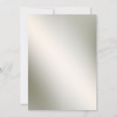 バースデーパーティーホワイトバードコカトオグリーン葉ズ 招待状 (裏面)