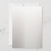 バースデーパーティーボホホワイトオーキッドフラワーズブルームーン 招待状 (裏面)