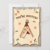 バースデーパーティーポウワウテペ招待状 招待状 (裏面)