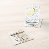 バースデーパーティーメリーゴラウンドサーカスカーニバル スクエアペーパーコースター (インサイチュ)