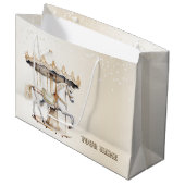 バースデーパーティーメリーゴラウンドサーカスカーニバル ラージペーパーバッグ (正面アングル)