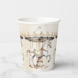 バースデーパーティーメリーゴラウンドサーカスカーニバル 紙コップ