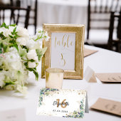 バースデーパーティーユーカリ金ゴールドグリッターダスト プレイスカード