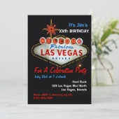 バースデーパーティーラスベガスパーティの招待状 招待状 (スタンド正面)