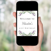 バースデーパーティーラベンダーユーカリへようこそ ポスター