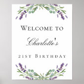 バースデーパーティーラベンダーユーカリへようこそ ポスター (正面)