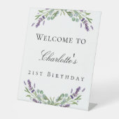 バースデーパーティーラベンダーユーカリへようこそ 台座サイン (正面)