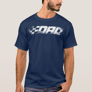 バースデーパーティーレースファミリーピットクルーレースパパ Tシャツ