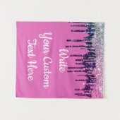 バースデーパーティー写真ブースBackdrop Sweet 16 Drop タペストリー (正面(横))