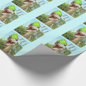 バースデーパーティー恐竜 ラッピングペーパー (角)