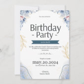 バースデーパーティー招待状です 招待状 (正面)