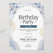バースデーパーティー招待状です 招待状 (正面/裏面)