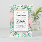 バースデーパーティー招待状トロピカルパーム離れルアウ(ハワイ式宴会) 招待状 (スタンド正面)
