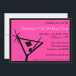 バースデーパーティー招待状マティーニグラス（ピンク） 招待状<br><div class="desc">バースデーパーティ招待状（マルティーニ・ガラス・シルエット・ピンク）... ..このマルティーニ・ガラスのシルエット招待状は、多くの場合に最適です。 彼らは素晴らしバースデーパーティ招待状だ。 招待状をしてみんなでスイングタイムに出かけろ！ レト素晴らしロパーティー これらのカスタマイズ可能な招待状は、情報の入力を待っているだけです。 デザインはマティーニ・グラス・カクテルのシルエットが特徴です。 「マルティーニガラスシルエット」のバースデーパーティ招待状の全ライン、色とステッカー、ラベル、郵便切手については、WindyCityStationary.comをご覧ください。</div>