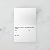 バースデーパーティー招待状レースカーテーマfor Boy サンキューカード (内部)