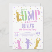 バースデーパーティー招待状 トランポリンパーク 招待状 (正面)