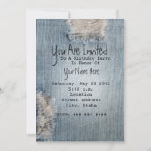 バースデーパーティー招待状 – リップブルージーンズ 招待状 (正面)