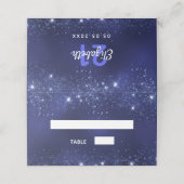 バースデーパーティー海軍ブルーグリッターの輝きの名前 プレイスカード (外部開封)