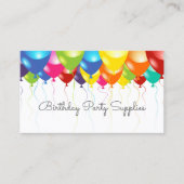 バースデーパーティー用品バルーン名刺 名刺 (正面)