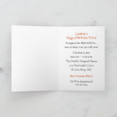 バースデーパーティー秋の魔女パーソナライズされた招待状 招待状 (内部)