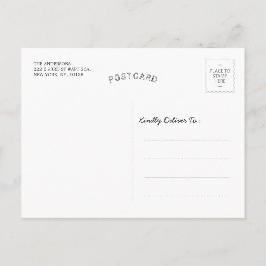 バースデーパーティー素朴ウッドメイソンジャールストリングライト インビテーションポストカード (裏面)