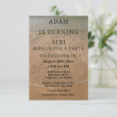 バースデーパーティー航海のビーチカスタムトレンディーかわいい 招待状 (スタンド正面)