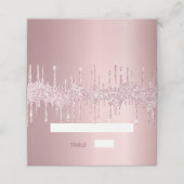 バースデーパーティー赤面ピンクグリッタースパークル プレイスカード (外部開封)