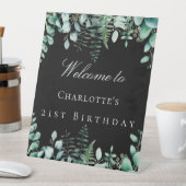 バースデーパーティー黒ユーカリの森へようこそ 台座サイン (インサイチュ)