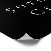 バースデーパーティー黒海軍ブルーウェルカム ポスター (角)