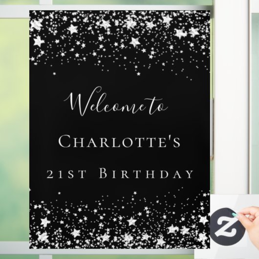 バースデーパーティー黒銀の星へようこそ ウィンドウサイン (ホーム)