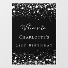 バースデーパーティー黒銀の星へようこそ ウィンドウサイン