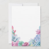 バースデーパーティー40th 50thパステルズサクレンツ招待状 招待状 (裏面)