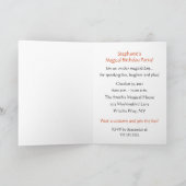 バースデーパーティー – ウィッチパーソナライズされた招待状 招待状 (内部)