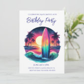 バースデーパーティー – サーフボードエスケープ –  招待状 (スタンド正面)