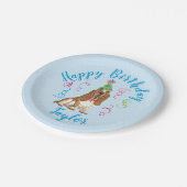 バースデーパーティー·バセット·ハウンド ペーパープレート (アングル)