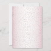 バースデーパーティー 水彩 ピンク プリンセス 可愛い 招待状 (裏面)