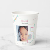 バースデーパーティー – 紙カップ |カスタム年 紙コップ (裏面)