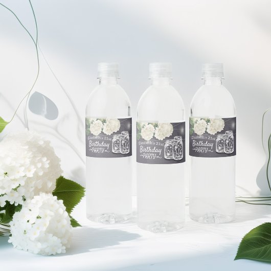 バースデーパーティーMason Jars String Lights花 ペットボトルラベル