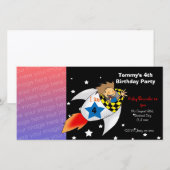バースデーパーティ招待状（ロケットボーイ） (正面/裏面)