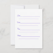 バースデーパーティ招待状 招待状 (裏面)