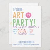 バースデーパーティ招待状 招待状 (正面/裏面)