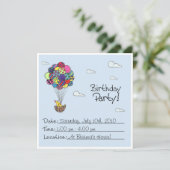 バースデーパーティ招待状 招待状 (スタンド正面)