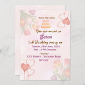 バースデーパーティ招待状 招待状 (正面/裏面)