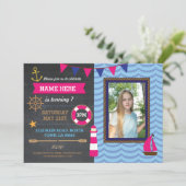 バースデーパ航海のーティーフォトセーラーボーツ招待状 招待状 (スタンド正面)