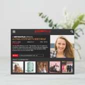 バースデーフリックス パーティー招待状 招待状 (スタンド正面)