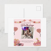 バースデーブリス：あらゆるお祝いを特別なものにするカード インビテーションポストカード (正面/裏面)