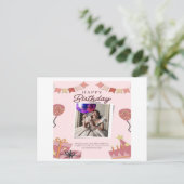 バースデーブリス：すべてのお祝いを特別なものにするカード インビテーションポストカード (スタンド正面)